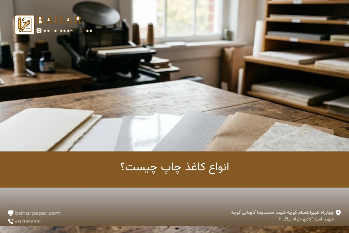 انواع کاغذ چاپ چیست